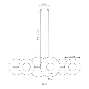 Lampa wisząca Umbra VI | Emibig - Nowoczesny Design