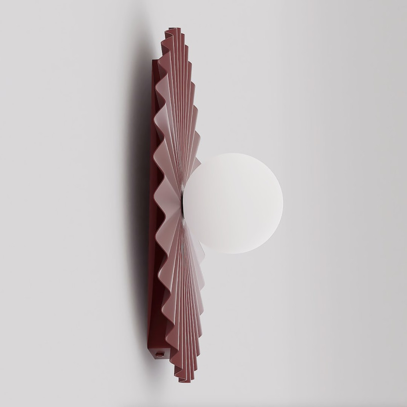 Kinkiet Umbra Emibig: Nowoczesny design, burgund kolor | Sklep z lampami
