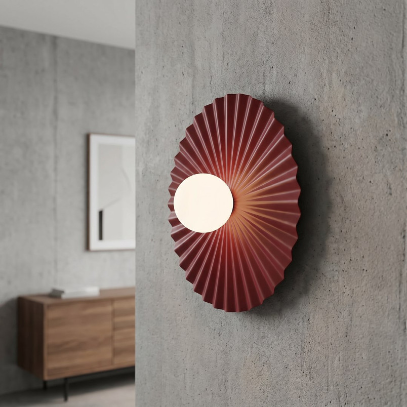 Kinkiet Umbra Emibig: Nowoczesny design, burgund kolor | Sklep z lampami