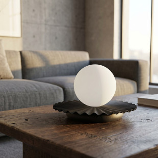 Lampa stołowa szklana kula Umbra Emibig | Nowoczesny design