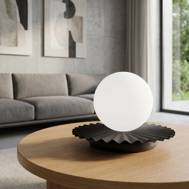 Lampa stołowa szklana kula Umbra Emibig | Nowoczesny design