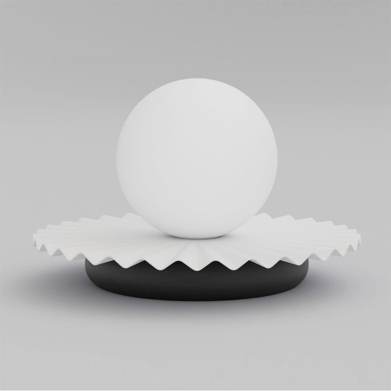 Lampa stołowa szklana kula Umbra Emibig | Nowoczesny design