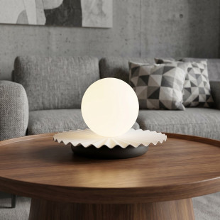 Lampa stołowa szklana kula Umbra Emibig | Nowoczesny design