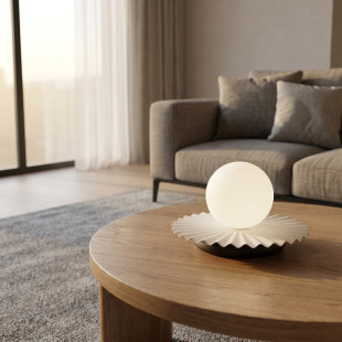 Lampa stołowa szklana kula Umbra Emibig | Nowoczesny design