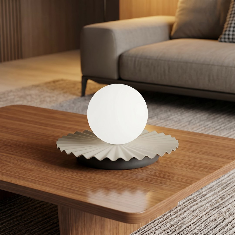Lampa stołowa szklana kula Umbra Emibig - Elegancki design