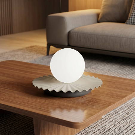 Lampa stołowa szklana kula Umbra Emibig - Elegancki design