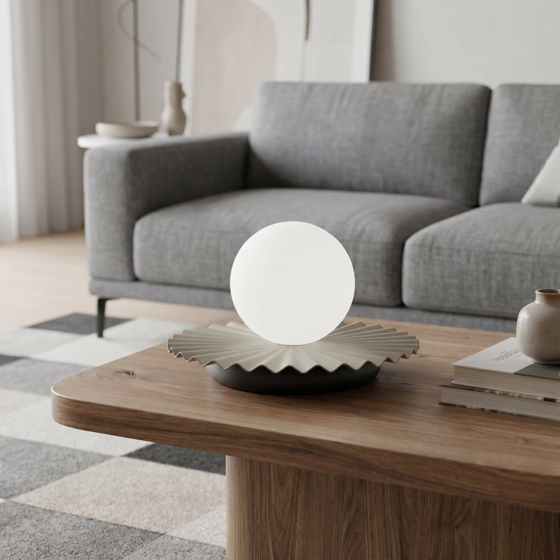 Lampa stołowa szklana kula Umbra Emibig - Elegancki design