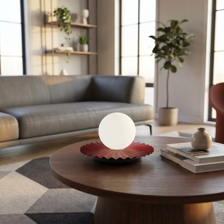 Lampa stołowa szklana kula Umbra Emibig | Nowoczesny design