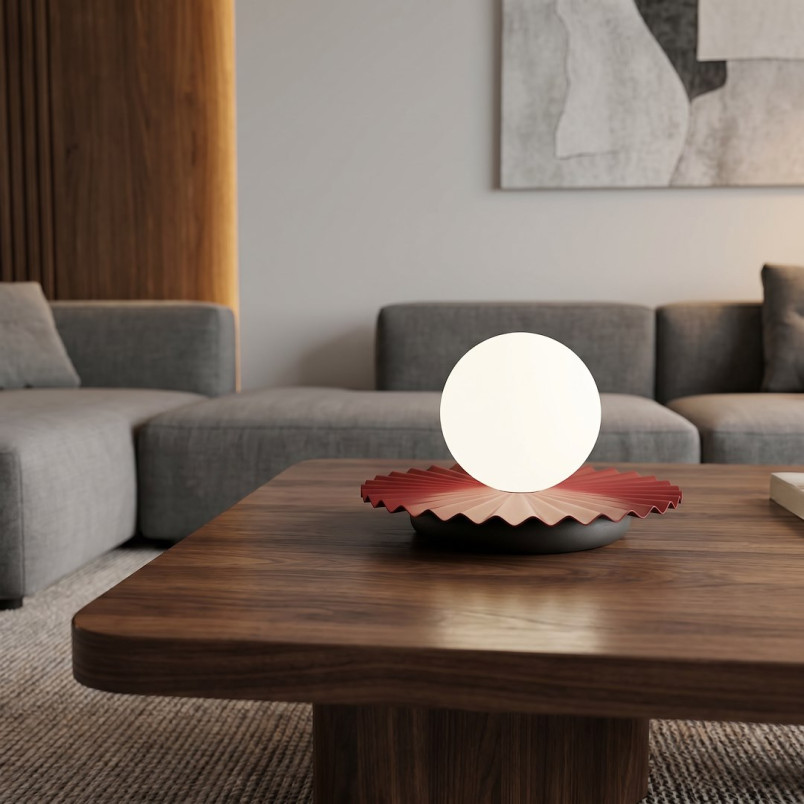 Lampa stołowa szklana kula Umbra Emibig | Nowoczesny design