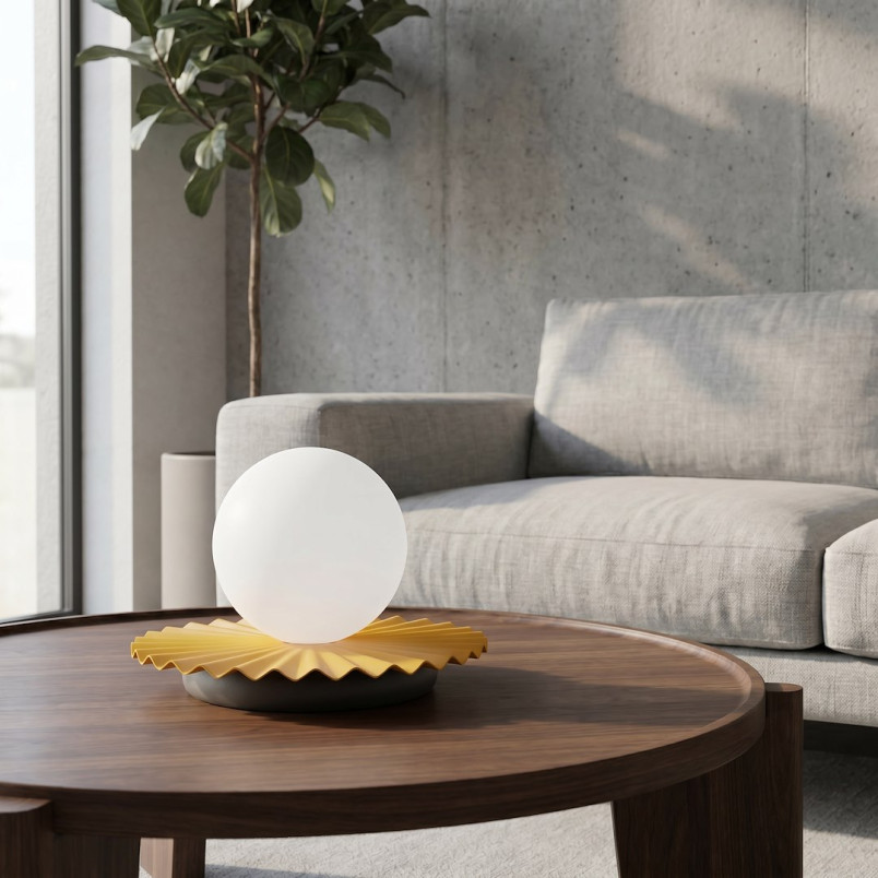 Lampa stołowa szklana kula Umbra Emibig | Nowoczesny design