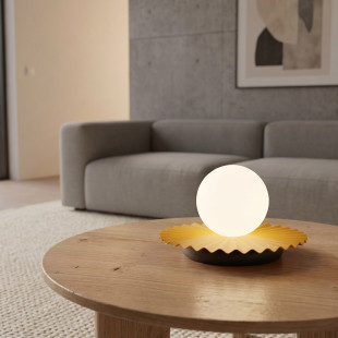 Lampa stołowa szklana kula Umbra Emibig | Nowoczesny design