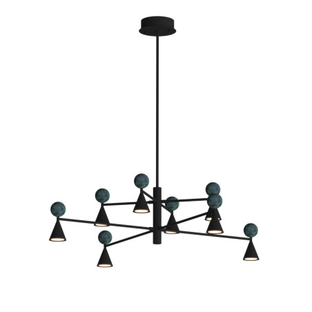 Żyrandol retro Bingo LED | MaxLight - 8 punktów, 112cm