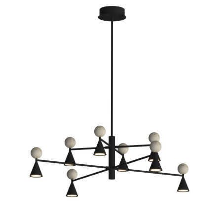 Żyrandol retro Bingo LED | Maxlight | 8 punktów, 112cm