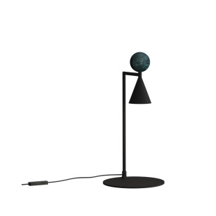 Lampa stołowa Bingo LED MaxLight | Czarna, Retro, zintegrowane LED