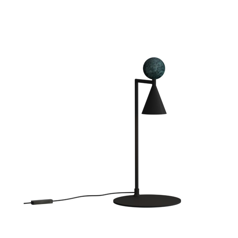 Lampa stołowa Bingo LED MaxLight | Czarna, Retro, zintegrowane LED