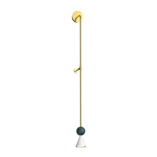 Kinkiet Bingo LED złoty - MaxLight | Retro & Modern