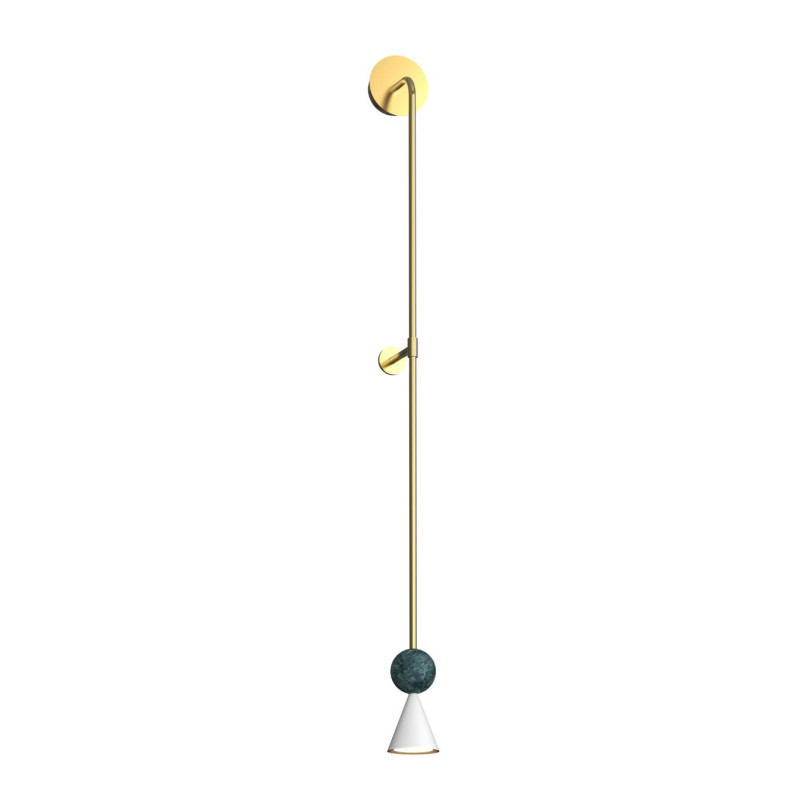 Kinkiet Bingo LED złoty - MaxLight | Retro & Modern