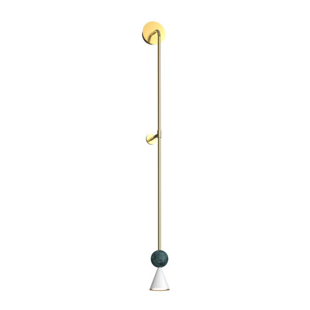 Kinkiet Bingo LED złoty - MaxLight | Retro & Modern