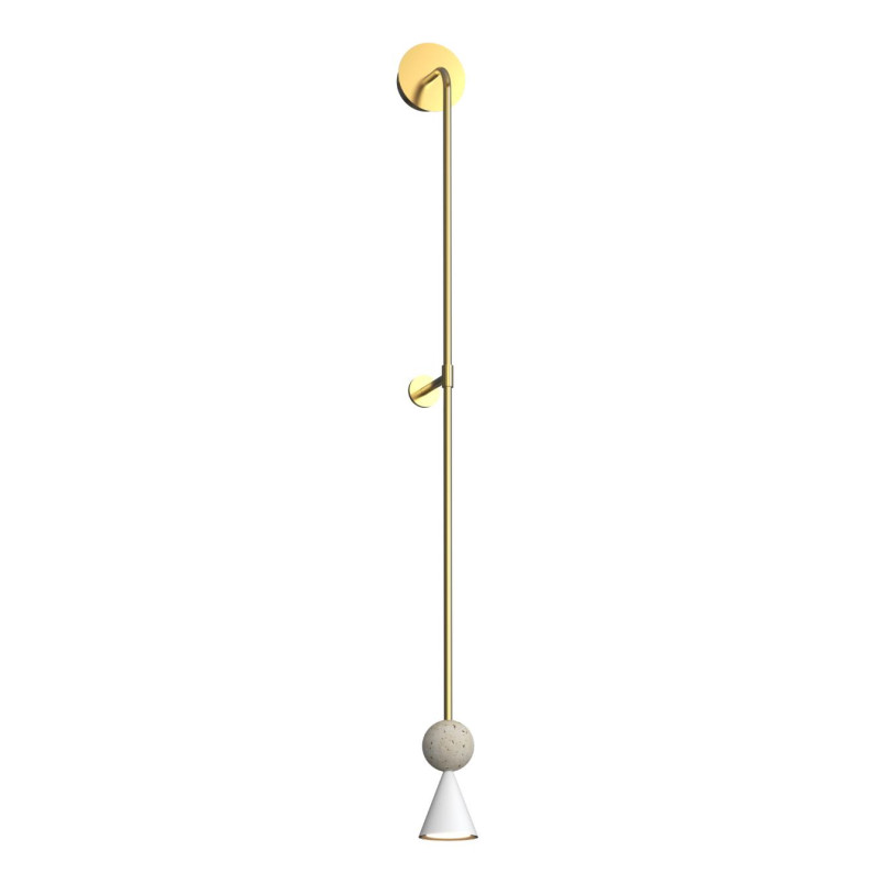 Kinkiet Bingo LED złoty - MaxLight | Retro i vintage