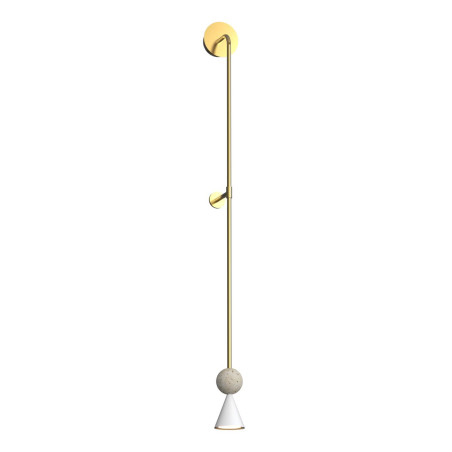 Kinkiet Bingo LED złoty - MaxLight | Retro i vintage