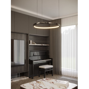 Lampa wisząca Cayenne LED | MaxLight | Czarna, ściemniana