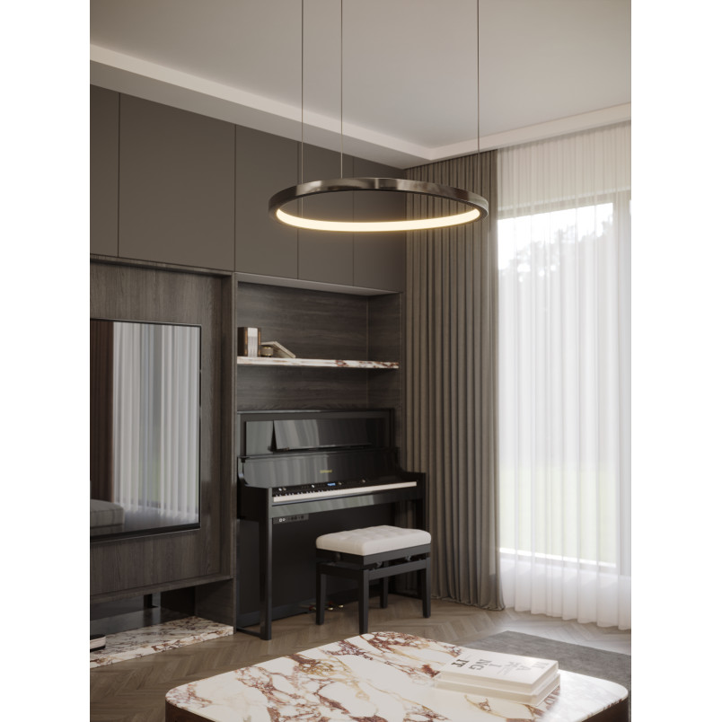 Lampa wisząca Cayenne LED | MaxLight | Czarna, ściemniana