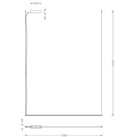 Lampa wisząca Longi LED 150cm - Minimalistyczny design, MaxLight