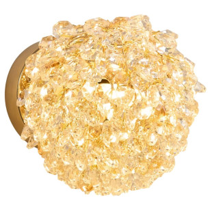 Kinkiet Rita złoty Maxlight - Kryształowy, Glamour