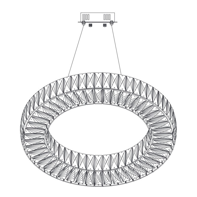 Lampa wisząca Cristal LED 60cm - Step Into Design | Luksus i Blask