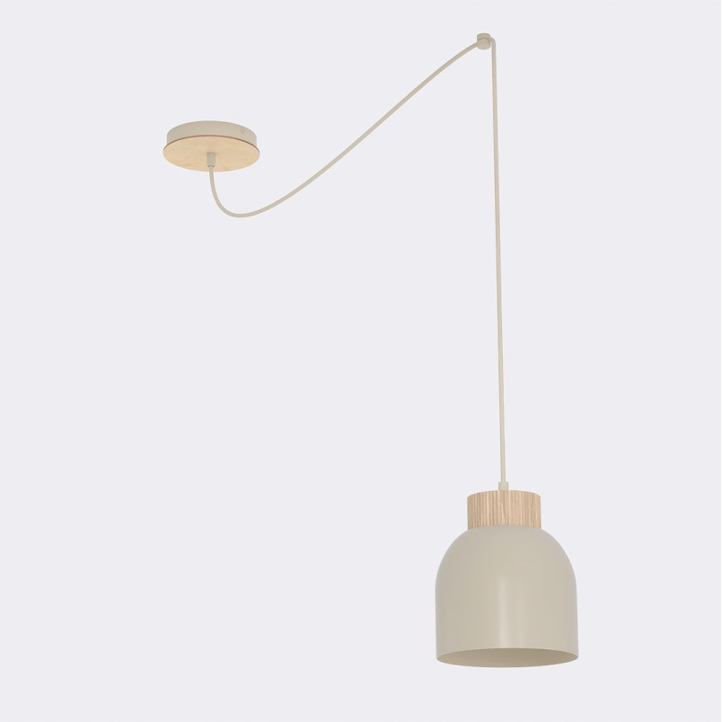 Lampa wisząca Kru Emibig | Skandynawski design, mokka
