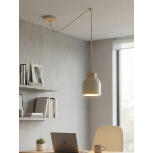 Lampa wisząca Kru Emibig | Skandynawski design, mokka