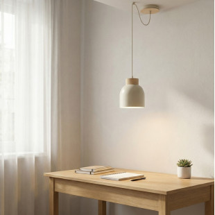 Lampa wisząca Kru Emibig | Skandynawski design, mokka