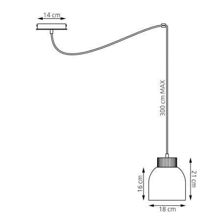 Lampa wisząca Kru Emibig | Skandynawski design