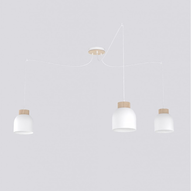 Lampa wisząca Kru Emibig | Skandynawski design, 3 punkty
