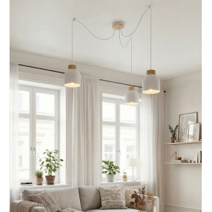Lampa wisząca Kru Emibig | Skandynawski design, 3 punkty