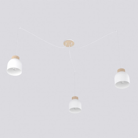 Lampa wisząca Kru Emibig | Skandynawski design, 3 punkty