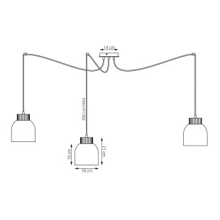 Lampa wisząca Kru - Emibig | Skandynawski design
