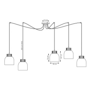 Lampa wisząca Kru - Emibig | Skandynawski design