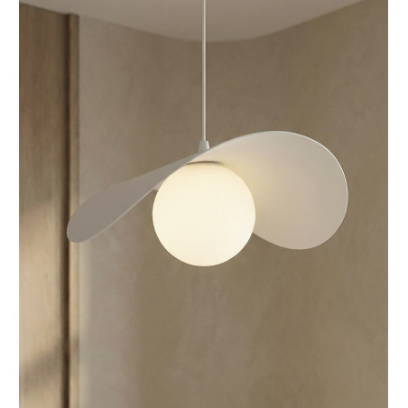 Lampa wisząca kula biała Ritual Emibig | Sklep z meblami