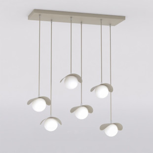 Lampa wisząca Emibig Ritual: 6 szklanych kul, nowoczesny design
