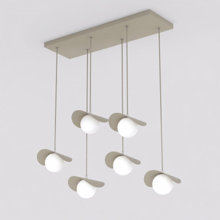Lampa wisząca Emibig Ritual: 6 szklanych kul, nowoczesny design