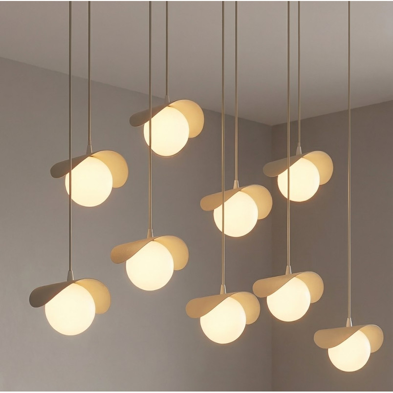 Lampa wisząca Emibig Ritual - 9 kul, nowoczesny design