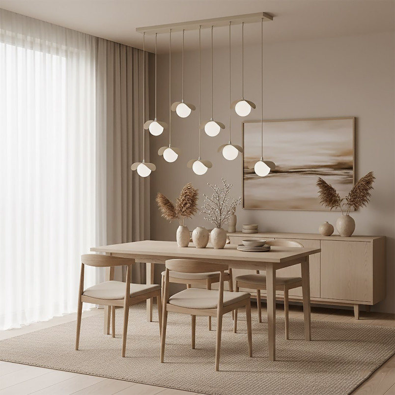 Lampa wisząca Emibig Ritual - 9 kul, nowoczesny design