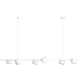 Lampa wisząca 6 punktowa biała Aldex Bot - Eleganckie oświetlenie
