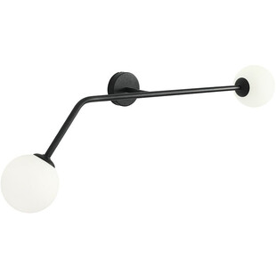 Kinkiet szklany podwójny Pure biało-czarny Aldex | Sklep Lamp