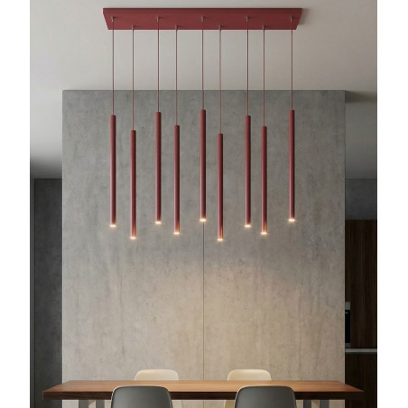 Lampa wisząca Selter IX - Emibig | Burgundzki design