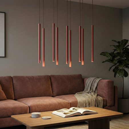 Lampa wisząca Selter IX - Emibig | Burgundzki design