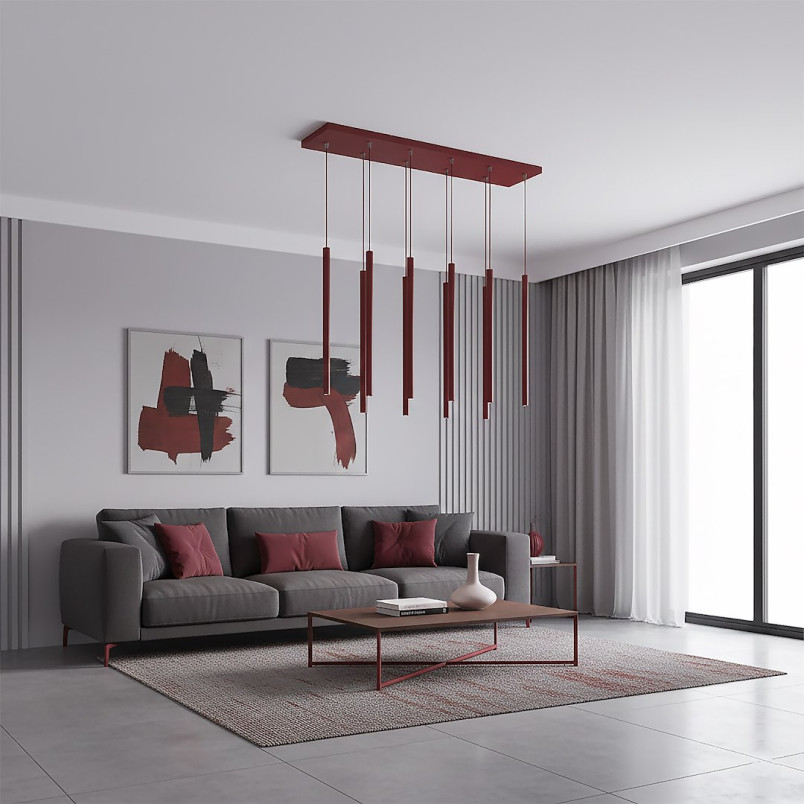 Lampa wisząca Selter IX - Emibig | Burgundzki design