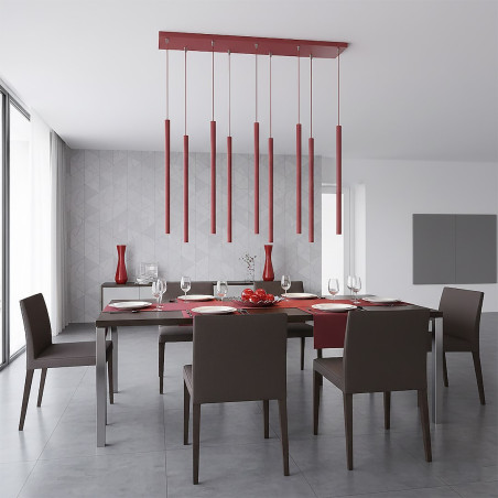 Lampa wisząca Selter IX - Emibig | Burgundzki design
