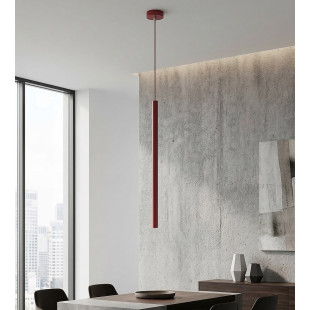 Lampa wisząca Selter Emibig | Minimalistyczny design, burgundzki kolor